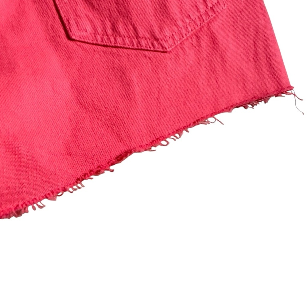 FRAME Le Brigette Pink Denim Shorts - Picture 3 of 8